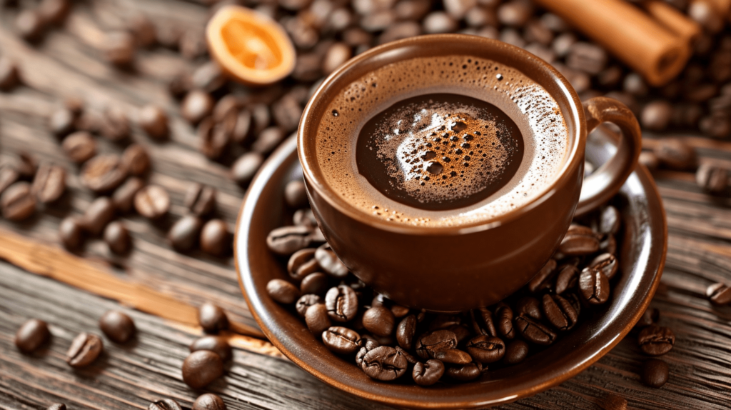 コーヒーの代わりの飲み物とカフェイン含有量の比較