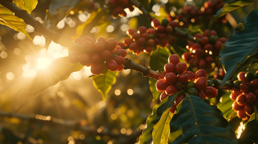 コーヒーチェリーからコーヒー豆への変化について